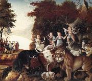 Edward Hicks Peaceable Kingdom oil painting artist